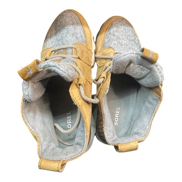 Sorel Caribou Leather Boot women’s Tan and Gray Lace-Up hiking Boots 6 - Picture 10 of 15